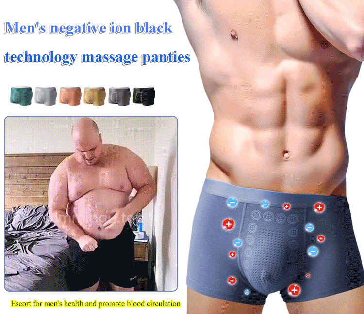 Men's Negative Ion Black Technology Massage Panties
