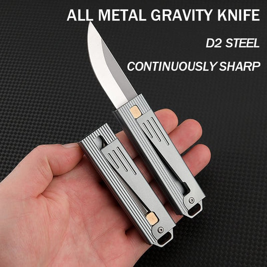 D2 Steel Gravity pocket knife Sharp mechanical knife