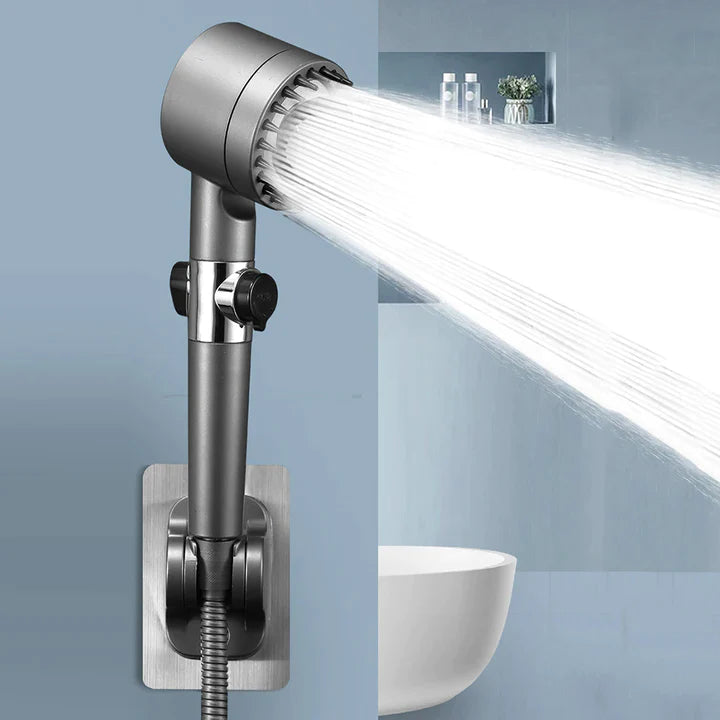 4-in-1 Multifunctional Massage Shower Head: High Pressure, Adjustable Modes, One Button Adjustment,With Filter