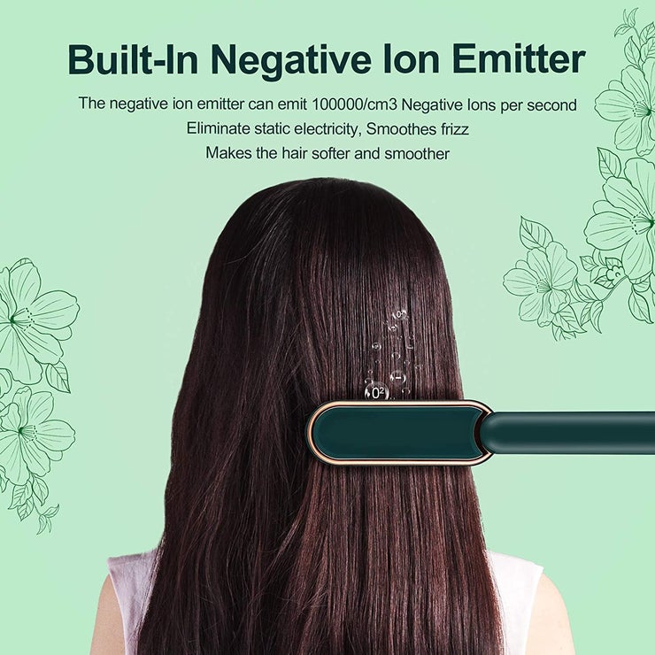 (New Year Promotion- SAVE 40% OFF)Negative Ion Hair Straightener Brush