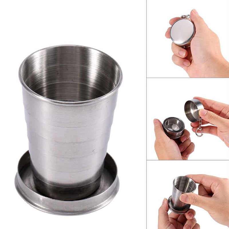 Collapsible mug made of stainless steel【Maha Shivaratri/Holi Offer-40%】
