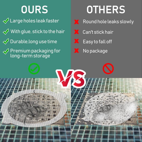 60 PCS Disposable Shower Drain Hair Catcher