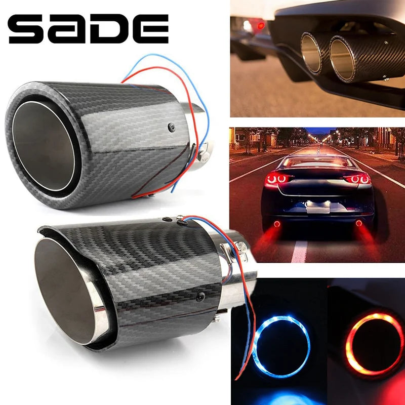 LED Carbon Fiber Pipe Exhaust Tip