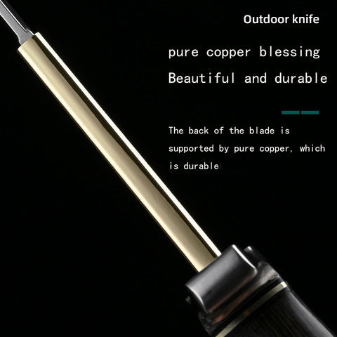 Sharp High Hardness Outdoor Survival Knife Cold Weapon Straight Knife .