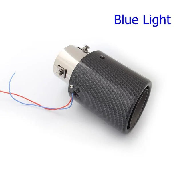 LED Carbon Fiber Pipe Exhaust Tip