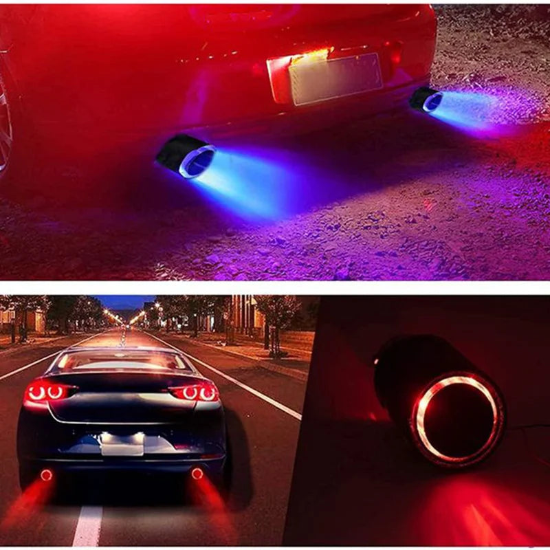 LED Carbon Fiber Pipe Exhaust Tip